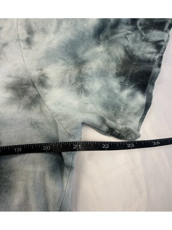 DIKOTOMY Savage Graphic Tie Dye Hoodie T-Shirt Short Sleeve Gray Black M - Picture 6 of 8